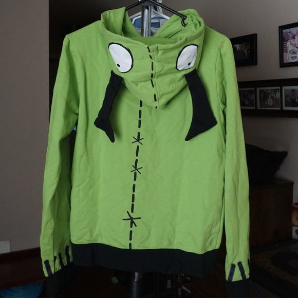 Invader Zim Gir Zip up Hoodie by Mighty Fine XL Hot Topic - Picture 2 of 5